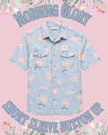 Morning Glory Short Sleeve Button Up