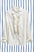 Ivory Ruffle Blouse