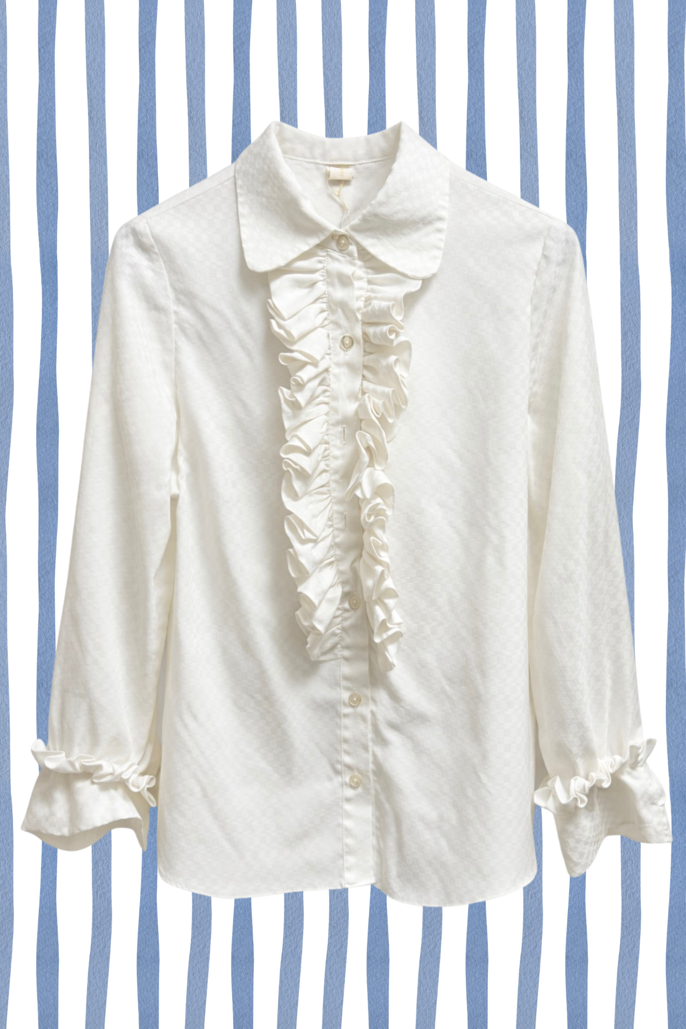 Ivory Ruffle Blouse