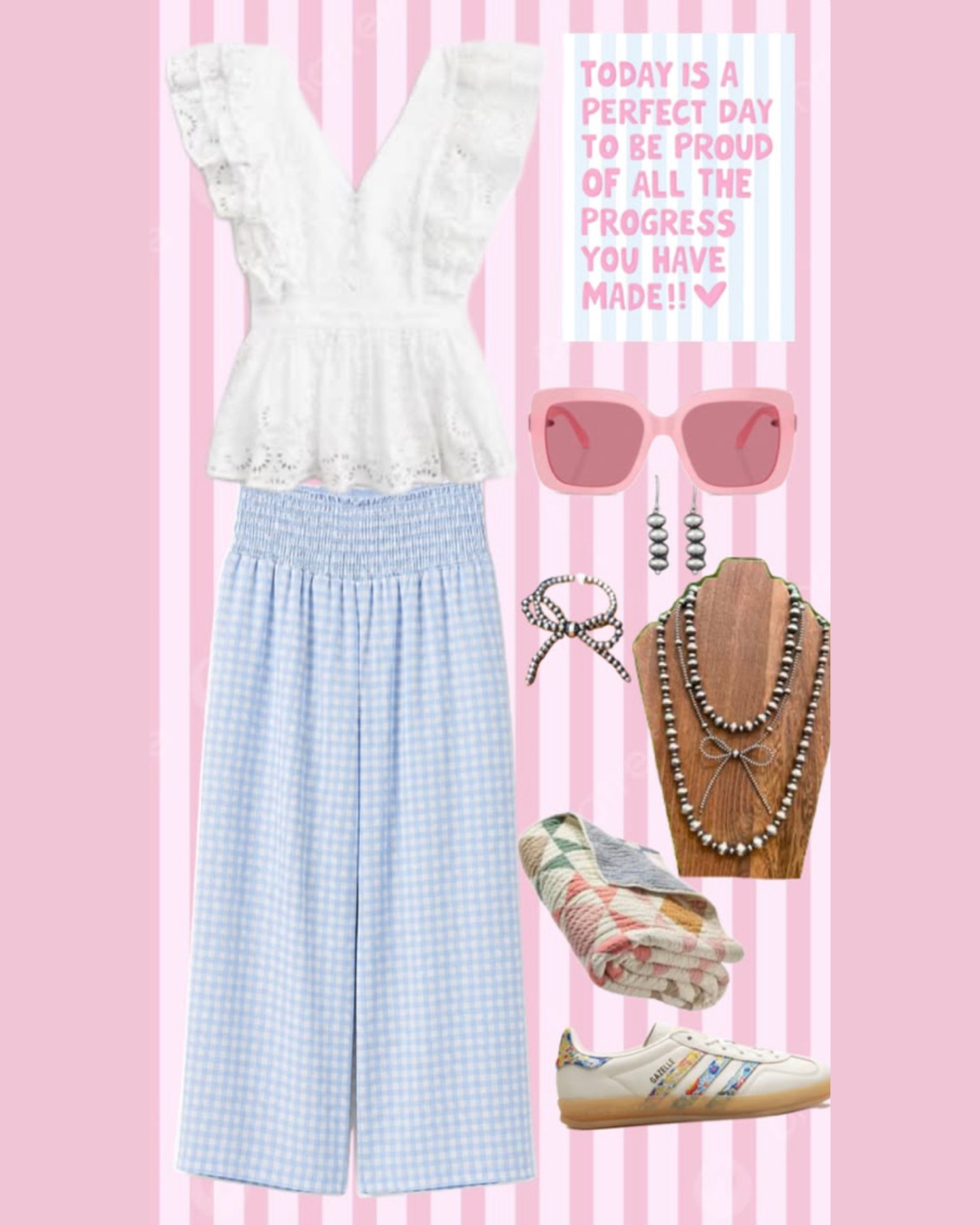PRARIE ROSE x DUSTY DAISY Bluebell Picnic Pants