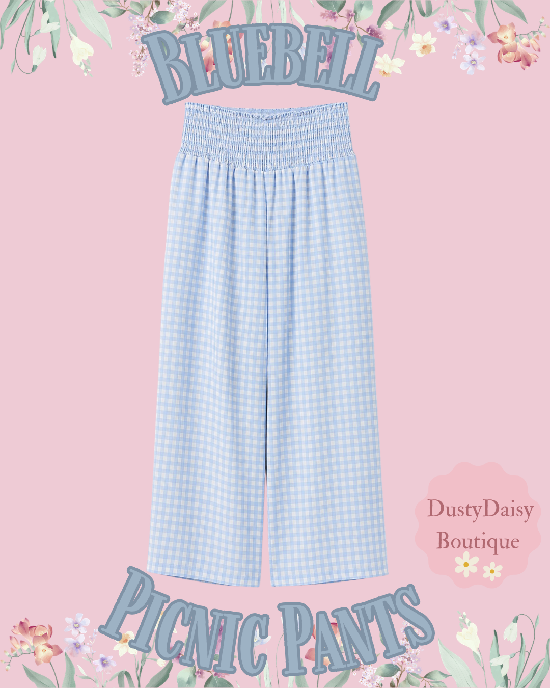 PRARIE ROSE x DUSTY DAISY Bluebell Picnic Pants