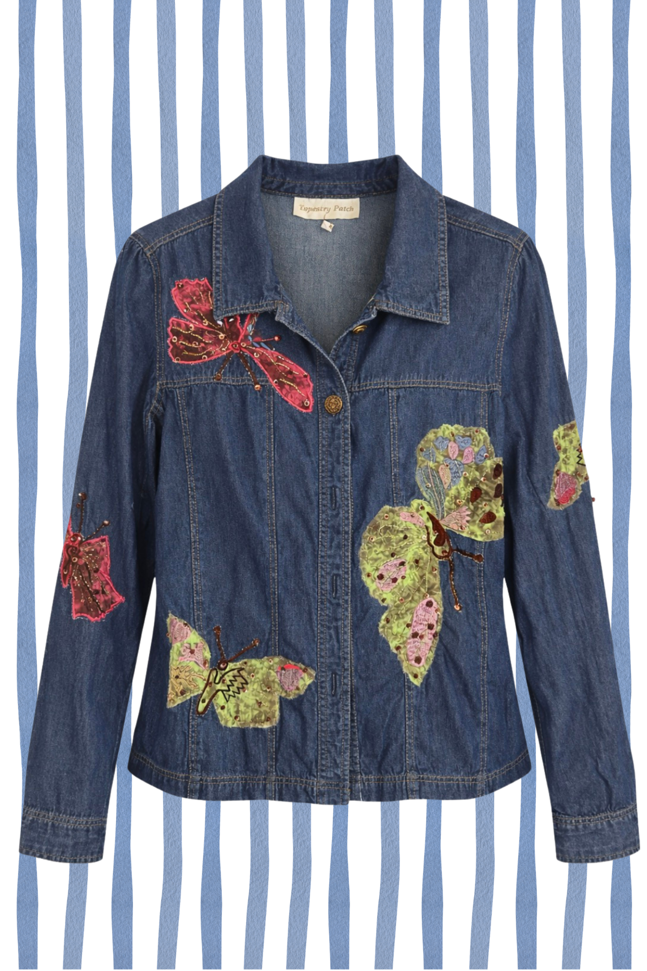 Starlight Butterfly Denim Shirt