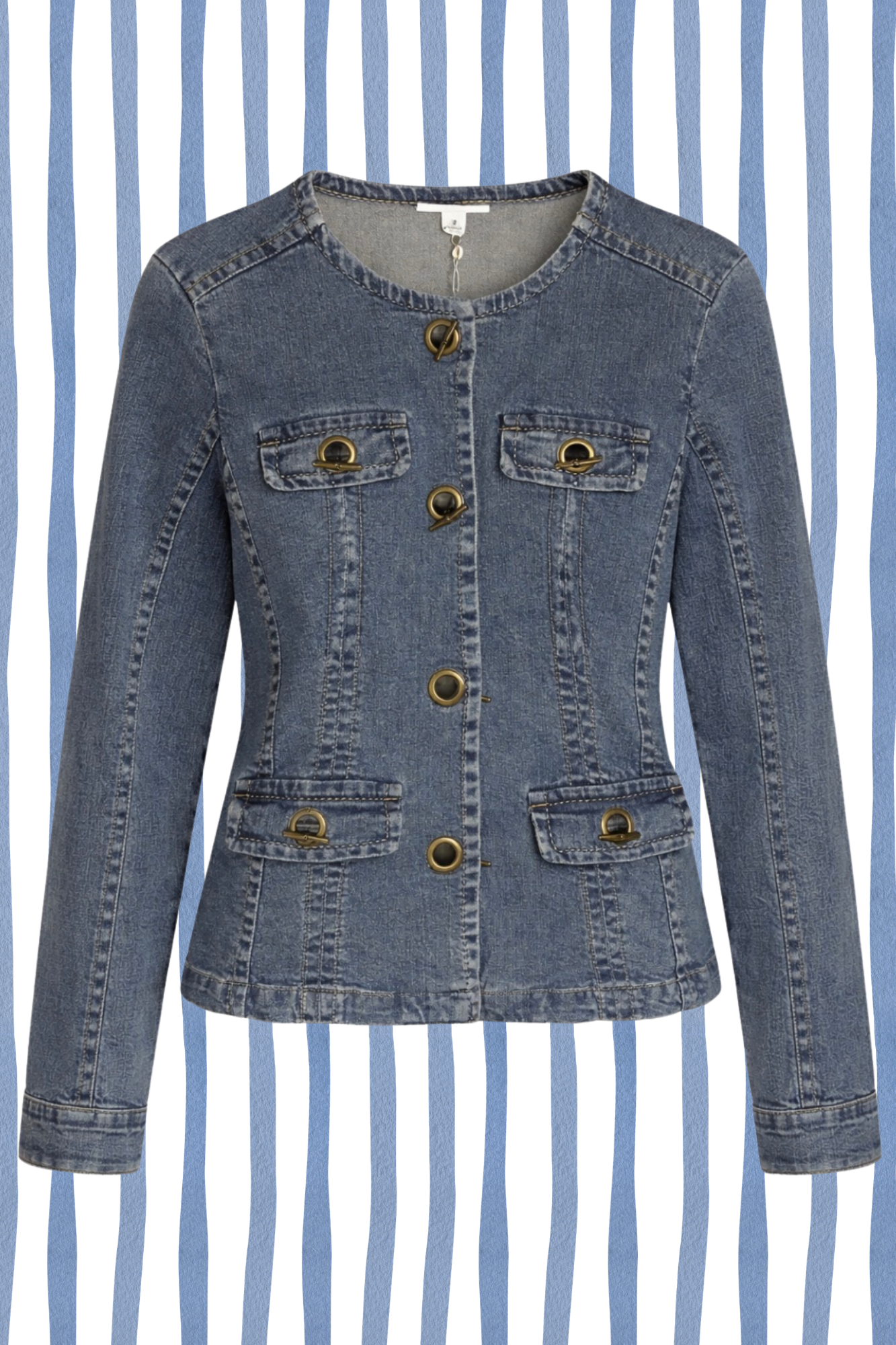 Brassline Fitted Denim Jacket
