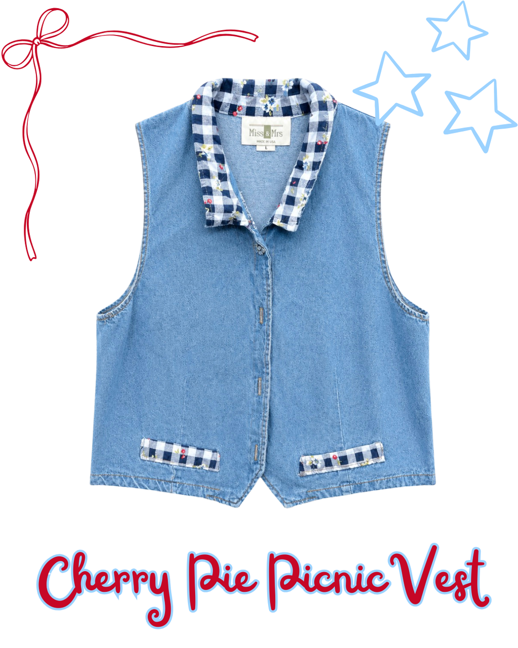Cherry Pie Picnic Vest