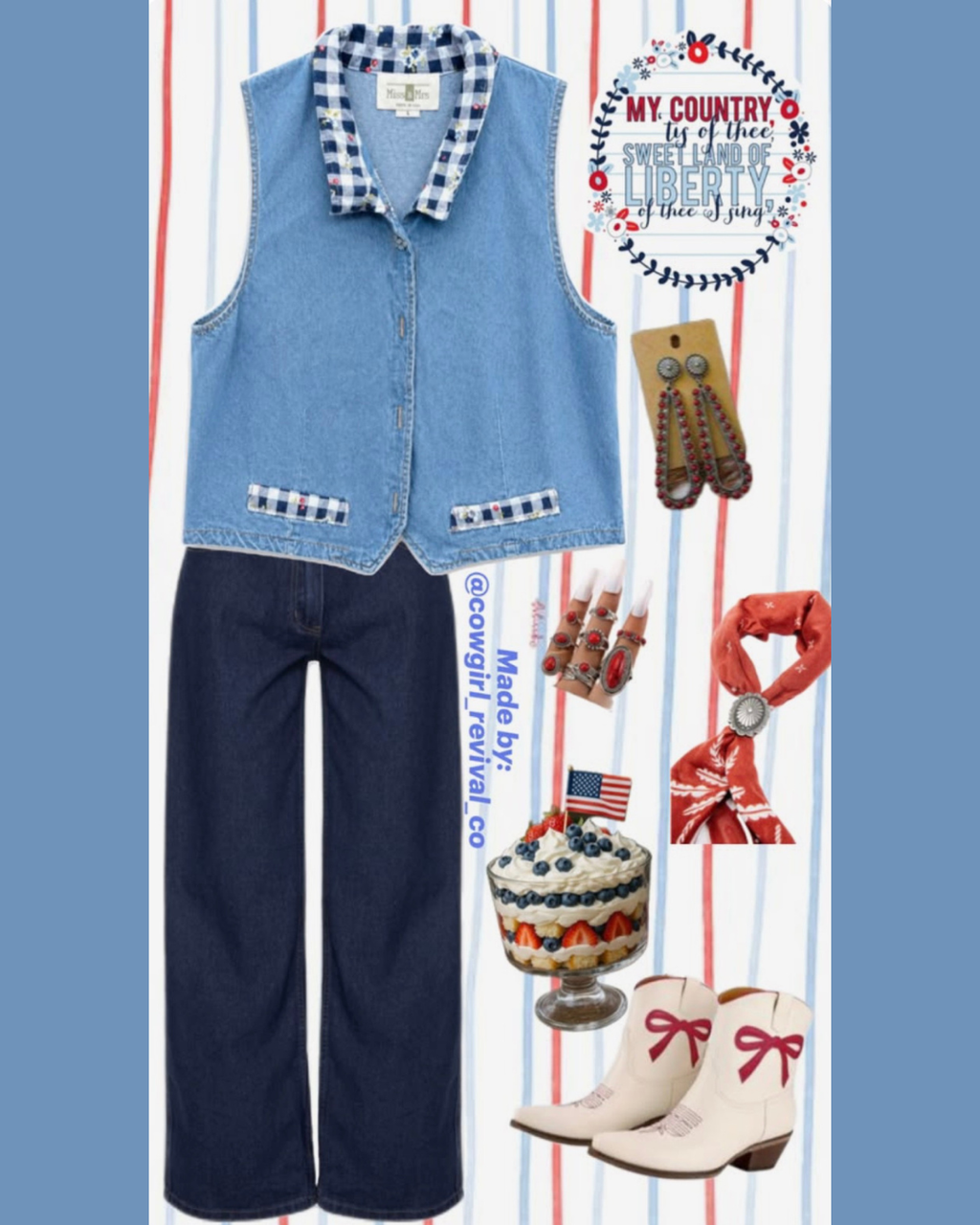 Cherry Pie Picnic Vest