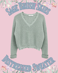 Sagebrush Skies Distressed Sweater