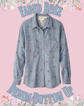 Faded Rose Denim Shirt