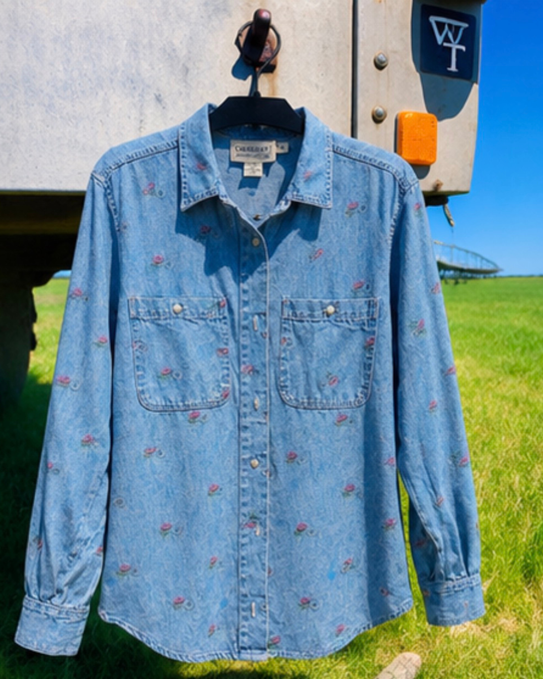 Faded Rose Denim Shirt
