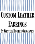 Custom Leather Earrings