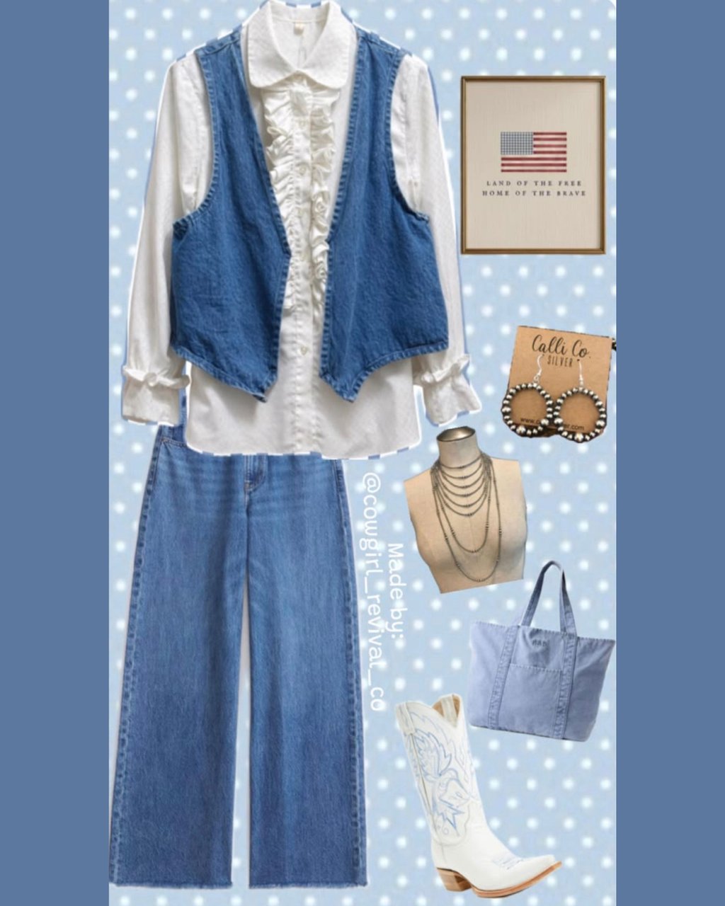 Liberty Belle Denim Vest