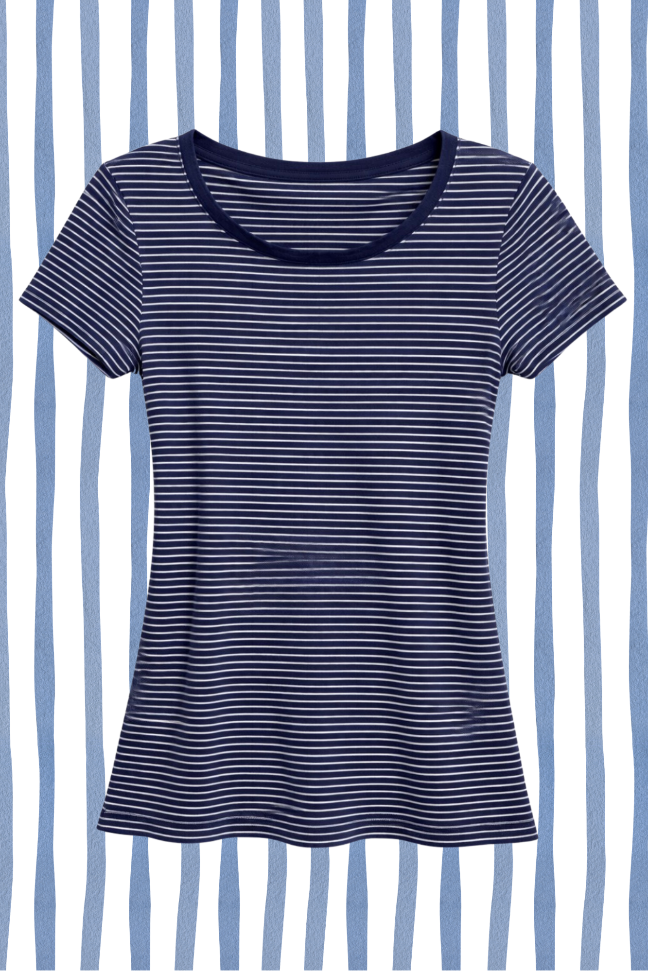 Seaside Stripe Fitted Tee