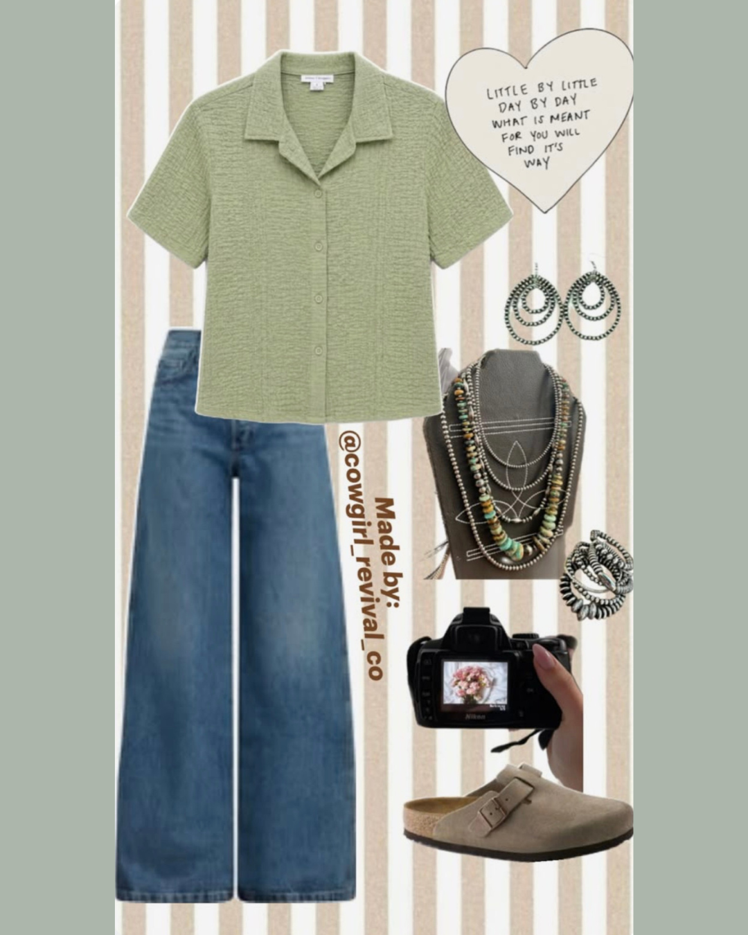 Silver Sage Short Sleeve Button Up