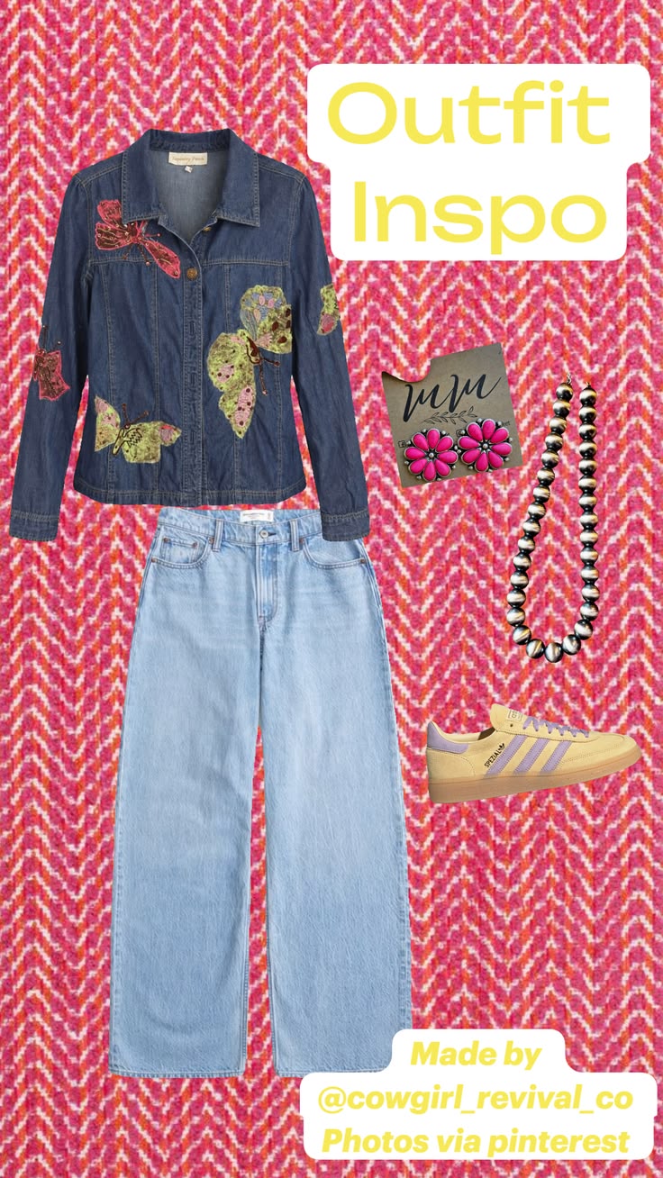 Starlight Butterfly Denim Shirt