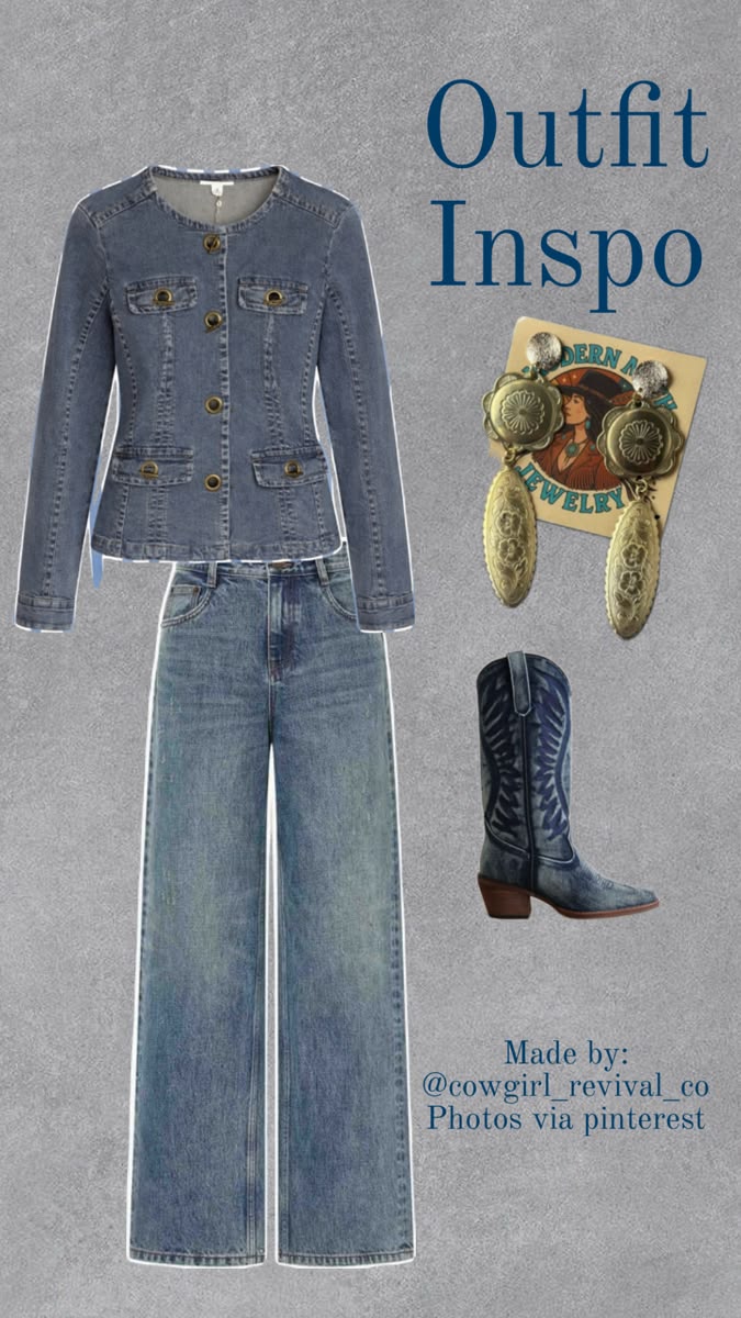 Brassline Fitted Denim Jacket